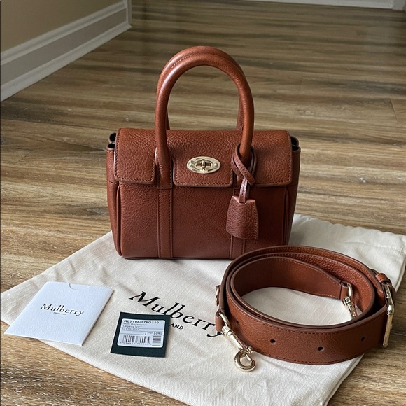 Mulberry Handbags - Mulberry Mini Bayswater Legacy Tote in Oak Vegetable Tanned Leather